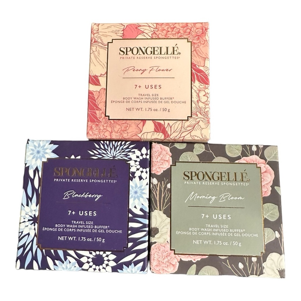 Spongelle Set of 3 : Private Reserve Collection Travel Size